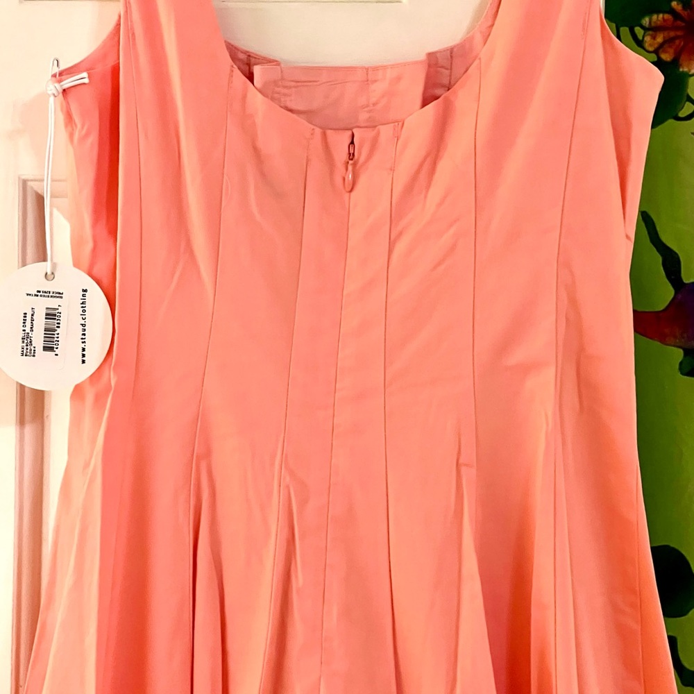 NWT Staud Wells Maxi Dress Grapefruit - Picture 14 of 16